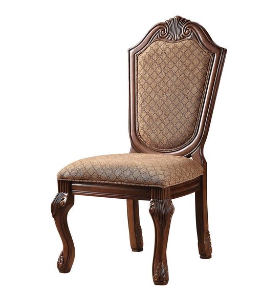 Chateau De Ville Fabric & Cherry Side Chair - Visions in Furniture (La Mirada, CA)