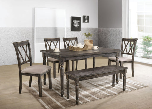Claudia II Weathered Gray Dining Table - Visions in Furniture (La Mirada, CA)