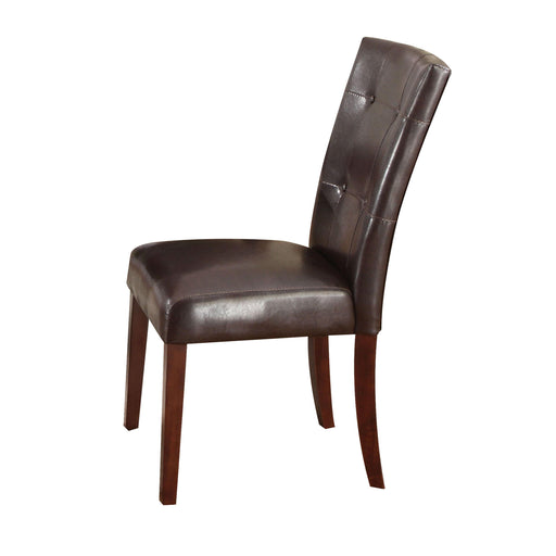 Danville Espresso PU & Walnut Side Chair - Visions in Furniture (La Mirada, CA)