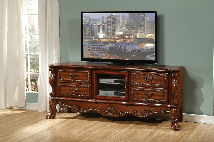 Dresden Cherry Oak TV Stand - Visions in Furniture (La Mirada, CA)