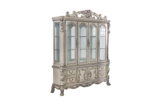 Dresden Vintage Bone White Hutch & Buffet - Visions in Furniture (La Mirada, CA)