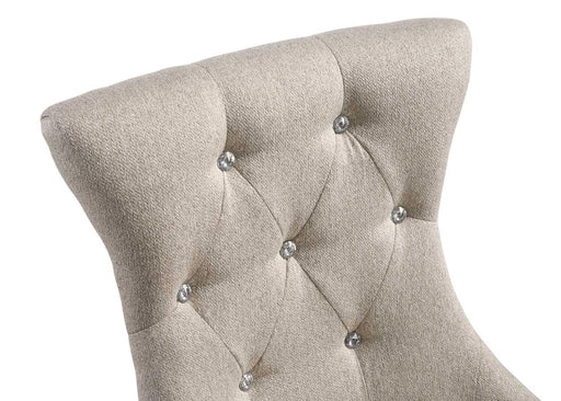 Gabrian Fabric & Reclaimed Gray Dining Chair - Visions in Furniture (La Mirada, CA)