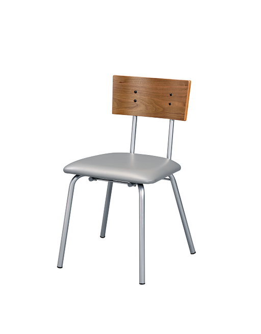Jurgen PU & Silver Side Chair - Visions in Furniture (La Mirada, CA)
