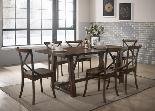 Kaelyn Dark Oak Dining Table - Visions in Furniture (La Mirada, CA)