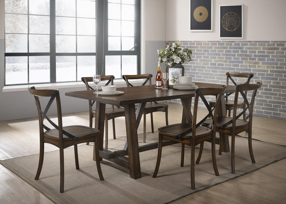 Kaelyn Dark Oak Dining Table - Visions in Furniture (La Mirada, CA)