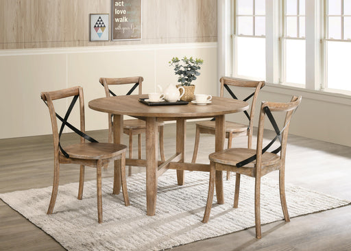 Kendric Rustic Oak Dining Table - Visions in Furniture (La Mirada, CA)