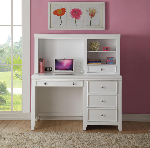Lacey White Computer Desk - Visions in Furniture (La Mirada, CA)