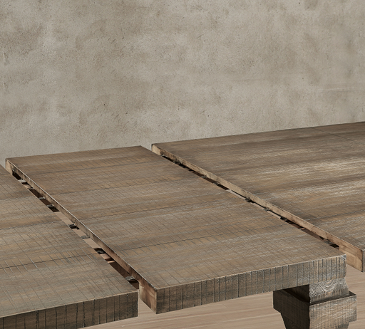 Landon Salvage Brown Dining Table - Visions in Furniture (La Mirada, CA)