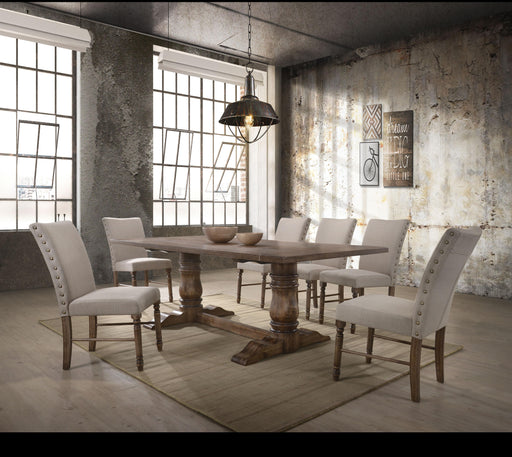 Leventis Weathered Oak Dining Table - Visions in Furniture (La Mirada, CA)