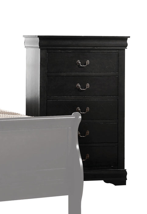 Louis Philippe Black Chest - Visions in Furniture (La Mirada, CA)
