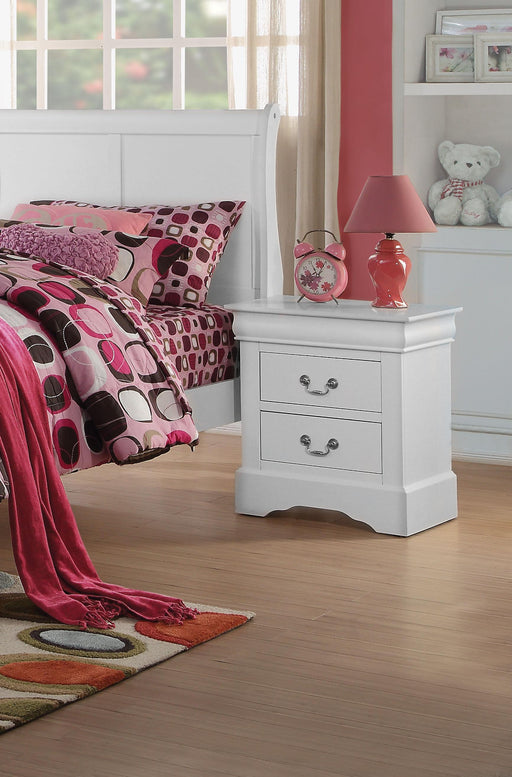 Louis Philippe III White Nightstand - Visions in Furniture (La Mirada, CA)