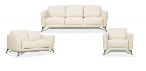 Malaga Cream Leather Sofa - Visions in Furniture (La Mirada, CA)
