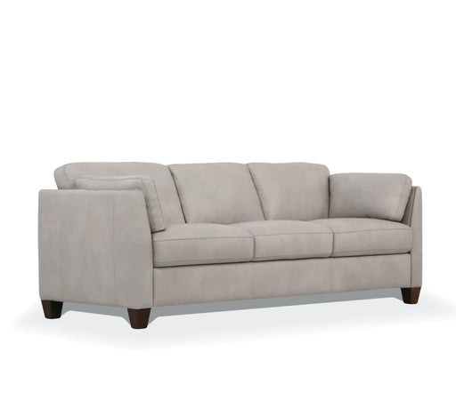 Matias Dusty White Leather Sofa - Visions in Furniture (La Mirada, CA)