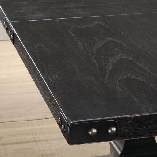 Morland Vintage Black Dining Table - Visions in Furniture (La Mirada, CA)