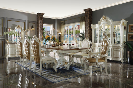 Picardy Antique Pearl & Cherry Oak Dining Table - Visions in Furniture (La Mirada, CA)