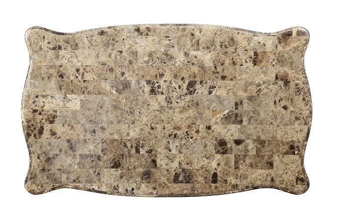 Shalisa Marble & Walnut Coffee Table - Visions in Furniture (La Mirada, CA)