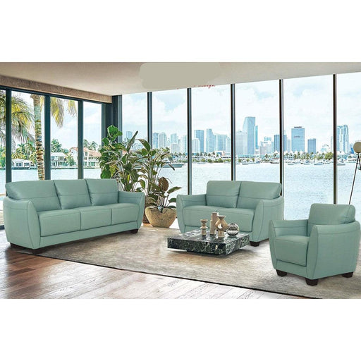 Valeria Watery Leather 3-Piece Living Room Set - Visions in Furniture (La Mirada, CA)