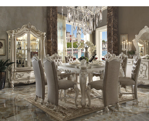Versailles Bone White Counter Height Table - Visions in Furniture (La Mirada, CA)