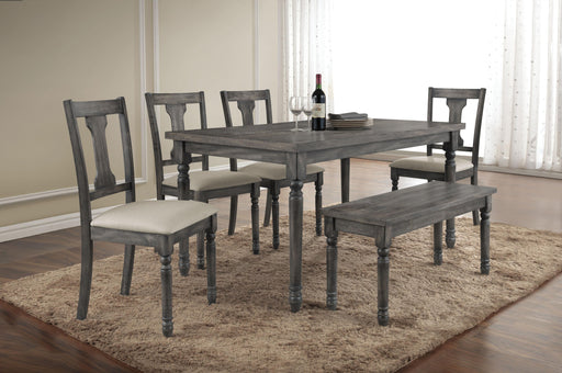 Wallace Weathered Gray Dining Table - Visions in Furniture (La Mirada, CA)