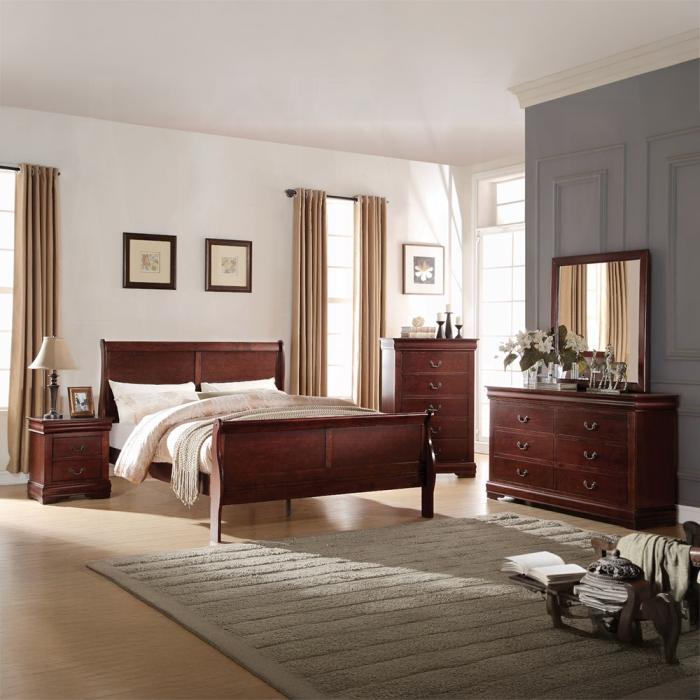 Louis Philippe Cherry Mirror - Visions in Furniture (La Mirada, CA)