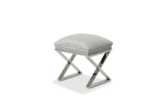 Melrose Plaza Vanity Bench in Dove - Visions in Furniture (La Mirada, CA)