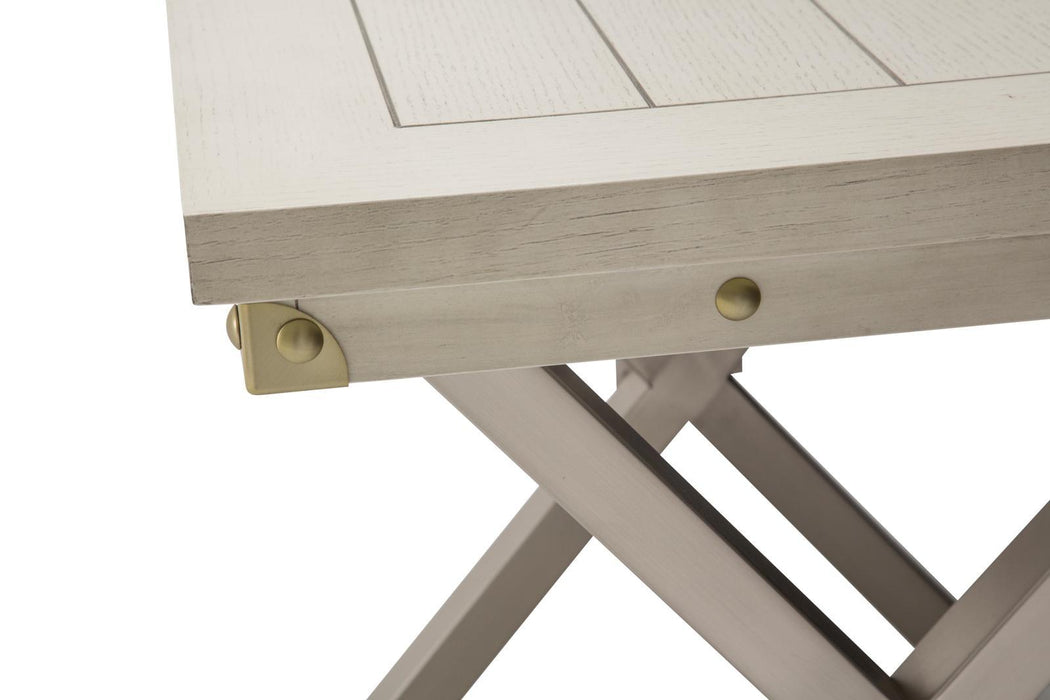 Menlo Station End Table in DoveGray - Visions in Furniture (La Mirada, CA)