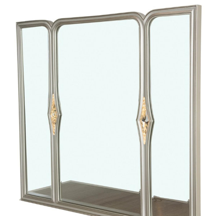 Camden Court Vanity Mirror in Pearl - Visions in Furniture (La Mirada, CA)