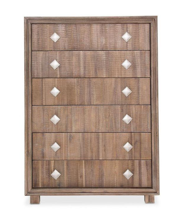 Hudson Ferry 6 Drawer Chest in Driftwood - Visions in Furniture (La Mirada, CA)