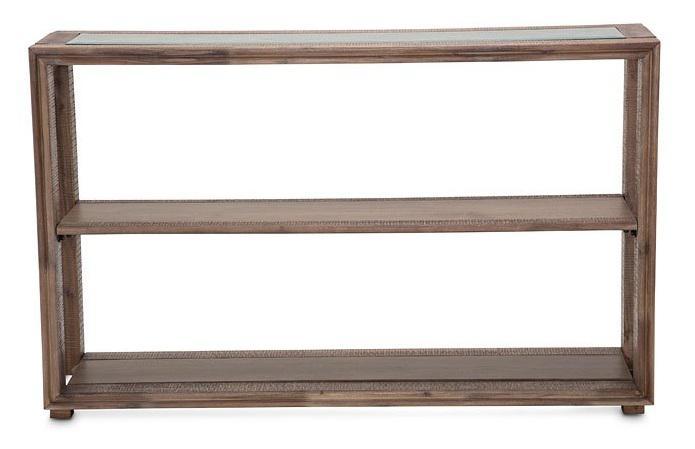 Hudson Ferry Console Table in Driftwood - Visions in Furniture (La Mirada, CA)