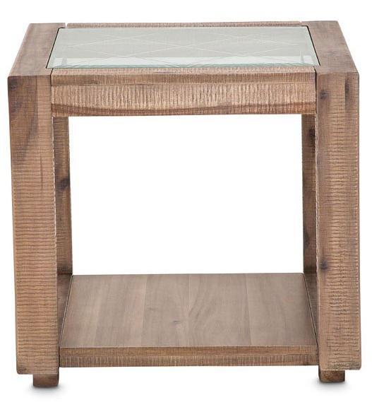 Hudson Ferry End Table in Driftwood - Visions in Furniture (La Mirada, CA)