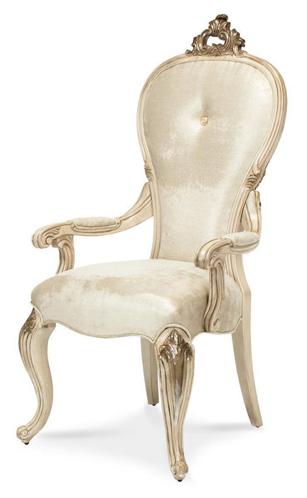 Platine de Royale Arm Chair in Champagne (Set of 2) - Visions in Furniture (La Mirada, CA)