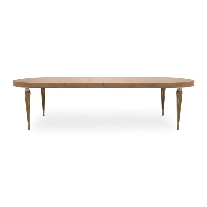 Villa Cherie 4 Leg Oval Dining Table in Caramel - Visions in Furniture (La Mirada, CA)