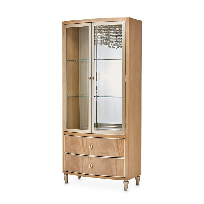 Villa Cherie Display Cabinet in Caramel