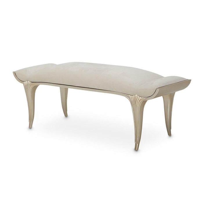 Villa Cherie Bed Bench in Caramel - Visions in Furniture (La Mirada, CA)