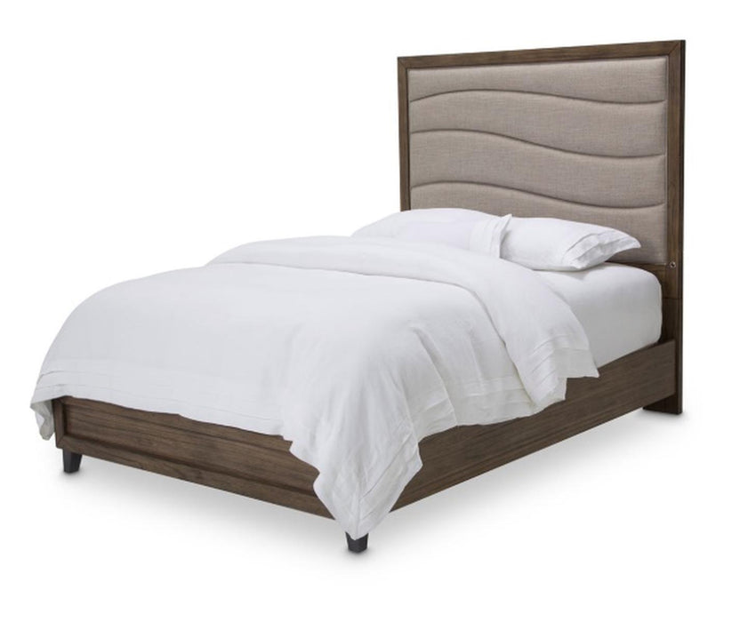 Del Mar Sound Queen Panel Bed with Fabric Insert in Boardwalk - Visions in Furniture (La Mirada, CA)