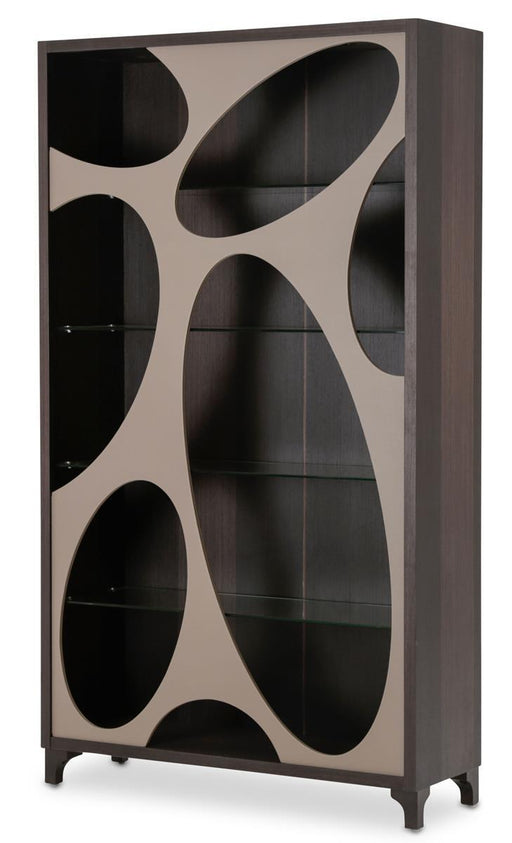 21 Cosmopolitan Curio Side Cabinet in Taupe/Umber - Visions in Furniture (La Mirada, CA)