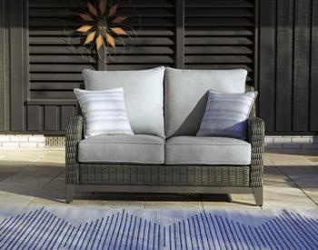 Elite Park Outdoor Loveseat with Cushion - Visions in Furniture (La Mirada, CA)
