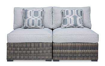 Harbor Court Armless Chair with Cushion (Set of 2) - Visions in Furniture (La Mirada, CA)