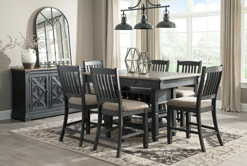 Tyler Creek Counter Height Dining Set - Visions in Furniture (La Mirada, CA)