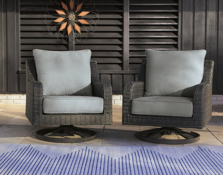 Elite Park Outdoor Swivel Lounge with Cushion - Visions in Furniture (La Mirada, CA)