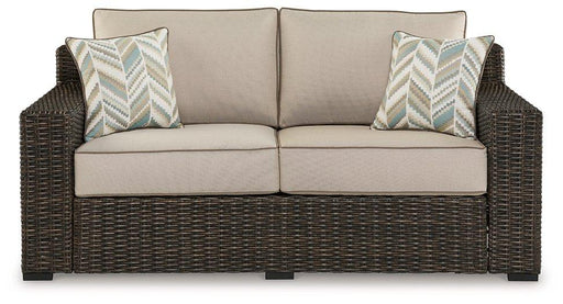 Coastline Bay Outdoor Loveseat with Cushion - Visions in Furniture (La Mirada, CA)