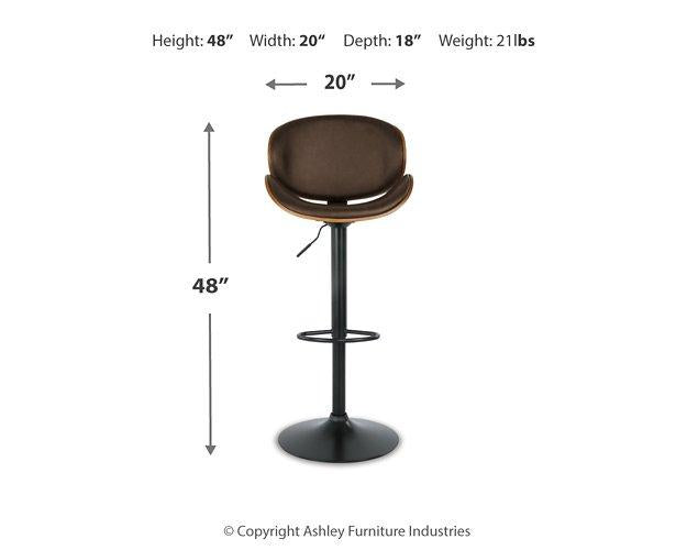 Bellatier Adjustable Height Bar Stool - Visions in Furniture (La Mirada, CA)