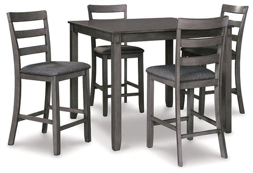 Bridson Counter Height Dining Table and Bar Stools (Set of 5) - Visions in Furniture (La Mirada, CA)