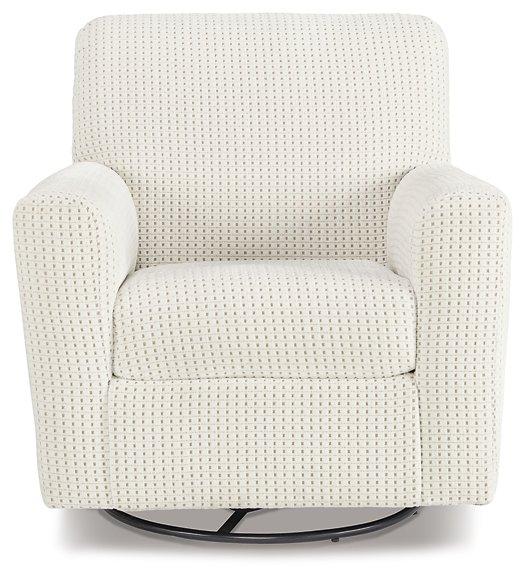 Herstow Swivel Glider Accent Chair - Visions in Furniture (La Mirada, CA)