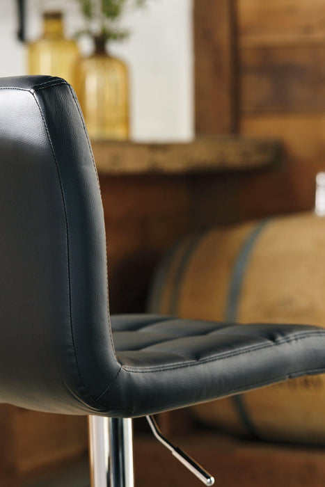 Bellatier Adjustable Height Bar Stool - Visions in Furniture (La Mirada, CA)