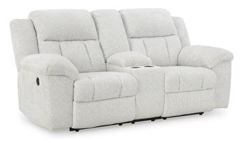 Frohn Reclining Loveseat with Console - Visions in Furniture (La Mirada, CA)