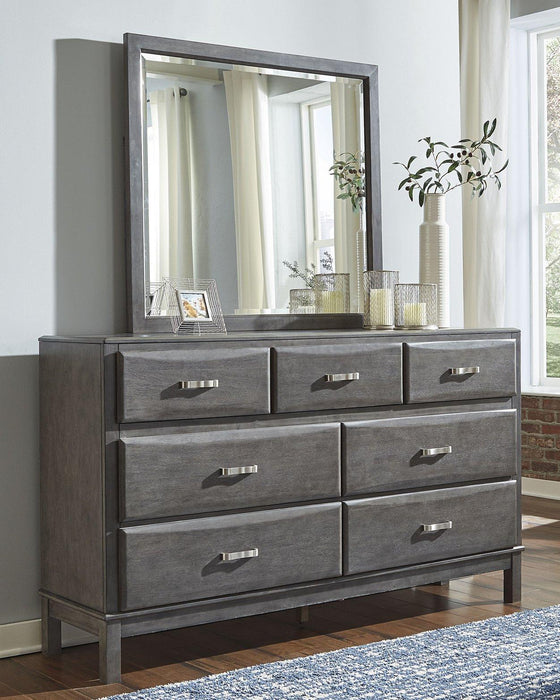 Caitbrook Dresser and Mirror - Visions in Furniture (La Mirada, CA)