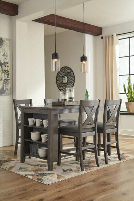 Caitbrook Counter Height Upholstered Bar Stool - Visions in Furniture (La Mirada, CA)