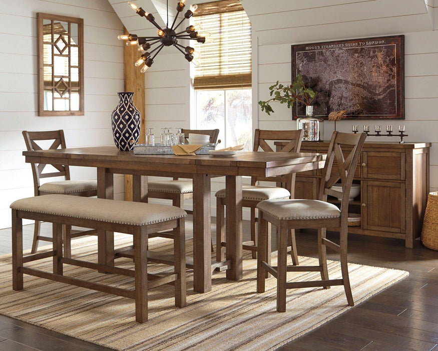 Moriville Counter Height Dining Set - Visions in Furniture (La Mirada, CA)