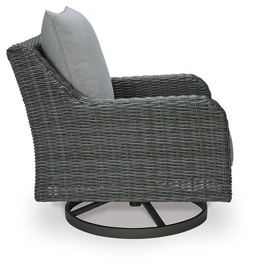 Elite Park Outdoor Swivel Lounge with Cushion - Visions in Furniture (La Mirada, CA)